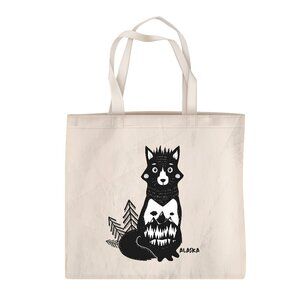 Foxie Alaska Willow Ptarmigan Canvas Tote Bag
